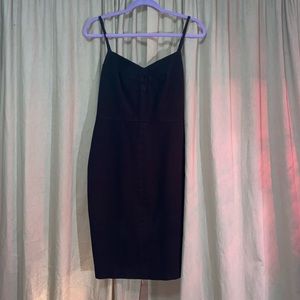 Black spaghetti strap dress